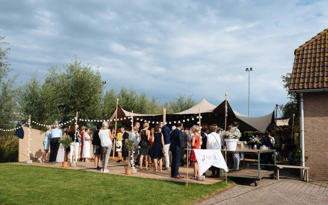 Stretchtent bij Bruiloft in Valkenburg