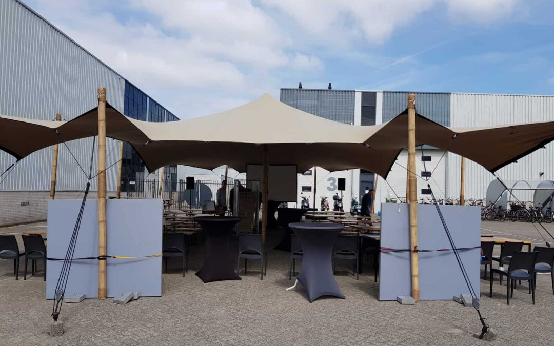 Stretchtent personeelsbijeenkomst Bever Pijnacker een succes!