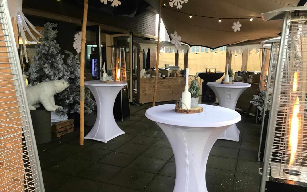 Stretchtent op dakterras Breda