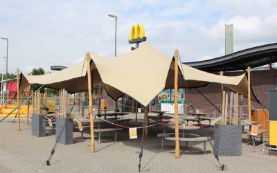 Terrasoverkapping McDonalds Oosterhout Weststad